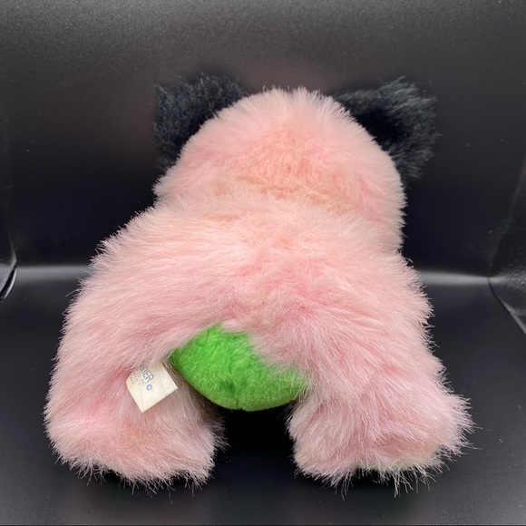 Dan Brechner Plush Toy CO Pink and Green Monster Stuffed Animal With Ears - Picture 15 of 16